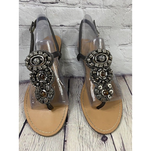 madeline stuart sandals beaded sz 8 - Picture 6 of 7